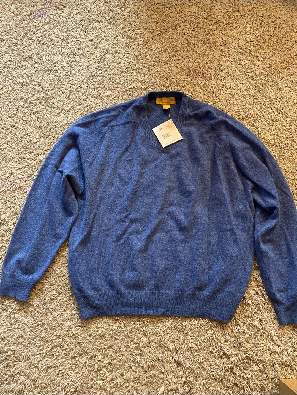 Men’s XL Cashmere Blue Sweater